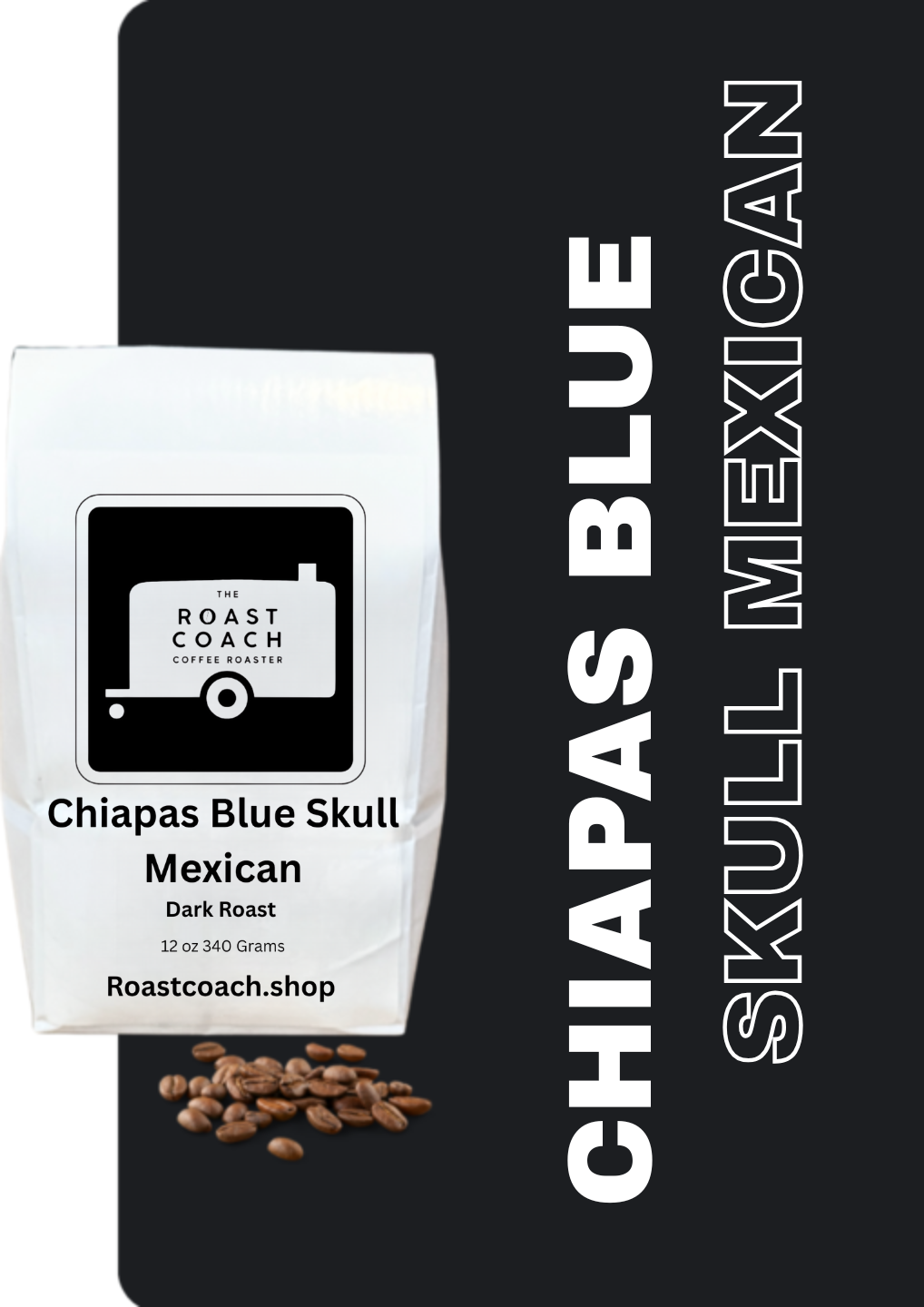 Mexican Chiapas Blue Skull Dark Roast 12 oz